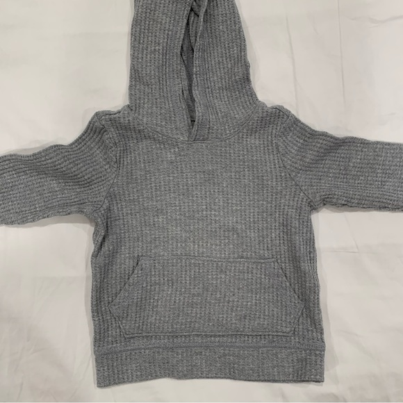 Old Navy Baby Grey Waffle Hoodie - 18-24 Months - Picture 2 of 4